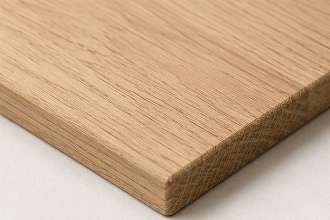 Raw, sanded wood finish