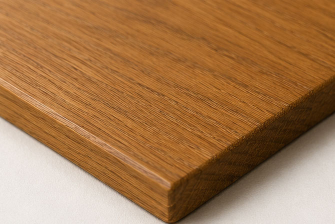 Stained wood finish